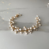 Pearl & Gold Hair vine