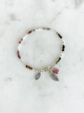 Tourmaline & Silver Nugget Bracelet
