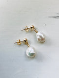 Ball & Pearl Dangle Earrings