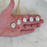 Baroque Pearl and Gold Bead Chain