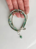 Emerald & Turquoise Bracelet