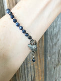 Sapphire and Diamond Heart Bracelet