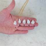 Baroque Pearl and Gold Bead Chain