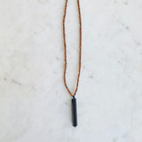 Shungite and Sandalwood Necklace
