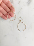Gold or Silver Hoop Earrings