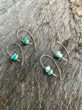 Larimar Shepard Hook Earrings