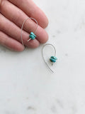 Turquoise Shepard Hook Earrings