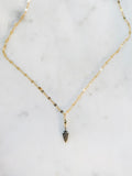 Diamond Arrowhead & Gold Necklace