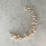 Pearl & Gold Hair vine