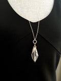 Light Smoky Quartz Long Pendant Necklace