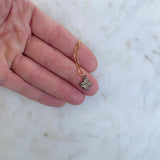 Champagne Sapphire Clover Pendant Necklace