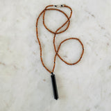 Shungite and Sandalwood Necklace