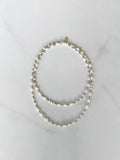 Pearl & Pyrite Beaded Necklace