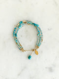 Turquoise Dainty Beaded Bracelet