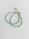 Emerald Gemstone Beaded Bracelet