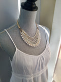 White Gemstone Erica Necklace