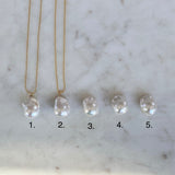 Baroque Pearl and Gold Bead Chain