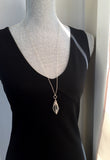 Light Smoky Quartz Long Pendant Necklace