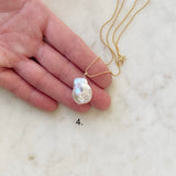 Large Baroque Pearl Necklace (21mm x 17mm)