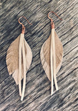 Blush Leather Feathers