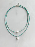 Turquoise & Pearl Necklace