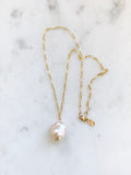 Champagne Baroque Pearl Necklace
