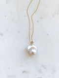 Champagne Baroque Pearl & Gold Necklace