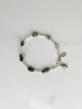 Emerald Nuggets & Fine Silver Bracelet
