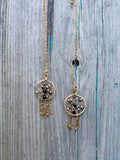 Black & Gold Gemstone Dreamcatcher