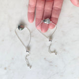 Tahitian Keshi Pearl Silver Adjustable Bracelet