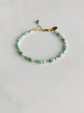 Emerald Gemstone Beaded Bracelet