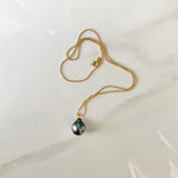 Tahitian Pearl and Gold Necklace