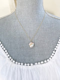 Champagne Baroque Pearl & Gold Necklace