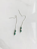 Emerald Gemstone Threader Earrings