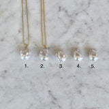 Baroque Pearl and Gold Bead Chain