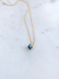 Blue Diamond Raw Nugget Necklace