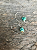 Turquoise Shepard Hook Earrings