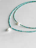 Turquoise & Pearl Necklace