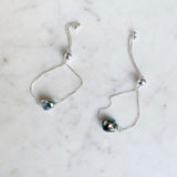 Tahitian Keshi Pearl Silver Adjustable Bracelet