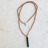 Shungite and Sandalwood Necklace