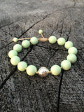 Lemon Chrysoprase Yoga Bracelet