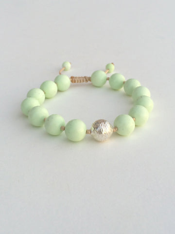 Lemon Chrysoprase Yoga Bracelet