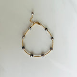 Tahitian Keshi Pearl and Gold Bracelet