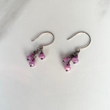 Pink Sapphire Dangle Earrings