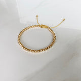 Gold Bead Adjustable Bracelet