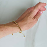 Gold Bead Adjustable Bracelet