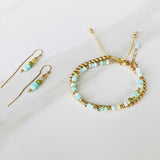 Peruvian Opal Threader Earrings