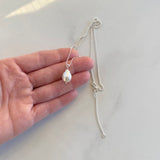 Small Baroque Pearl and silver Necklace