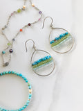 Turquoise Gemscape Earrings