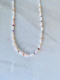 Keshi Pearl and Gemstone Necklace